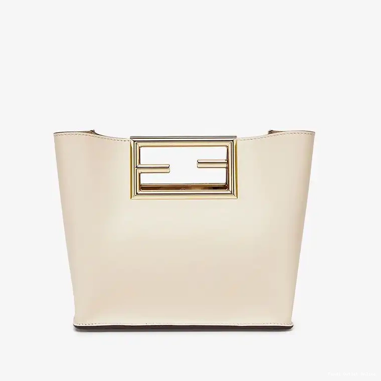 Affordable Way Fendi Small Calf Leather Bag In White 0701